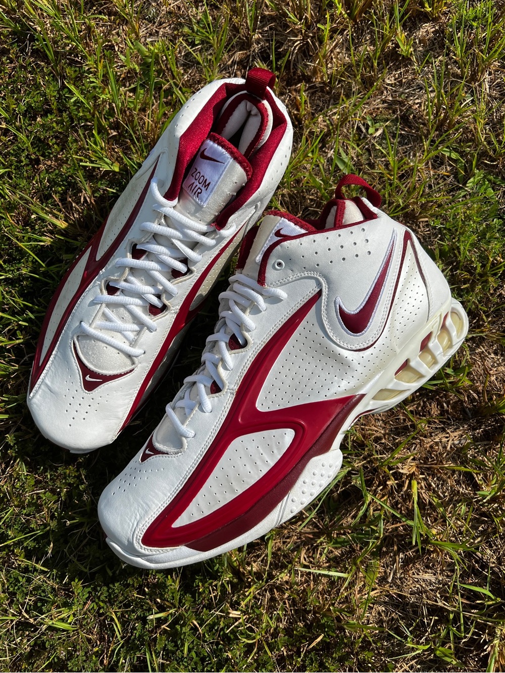 CLEAN Vintage Nike size 15 Mens Air Zoom Blade II 2 Turf Trainer Red shoes